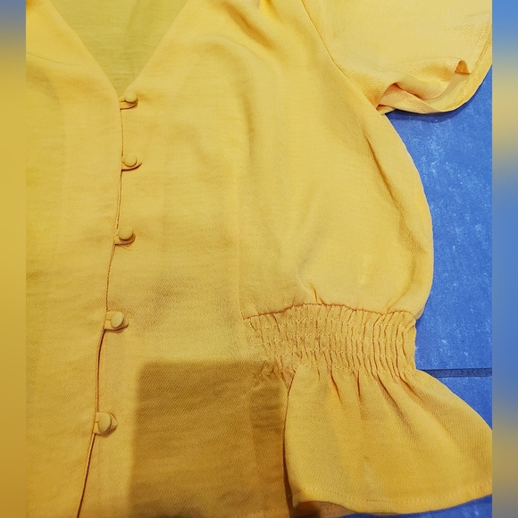 Yellow Topshop blouse - Picture 4 of 4